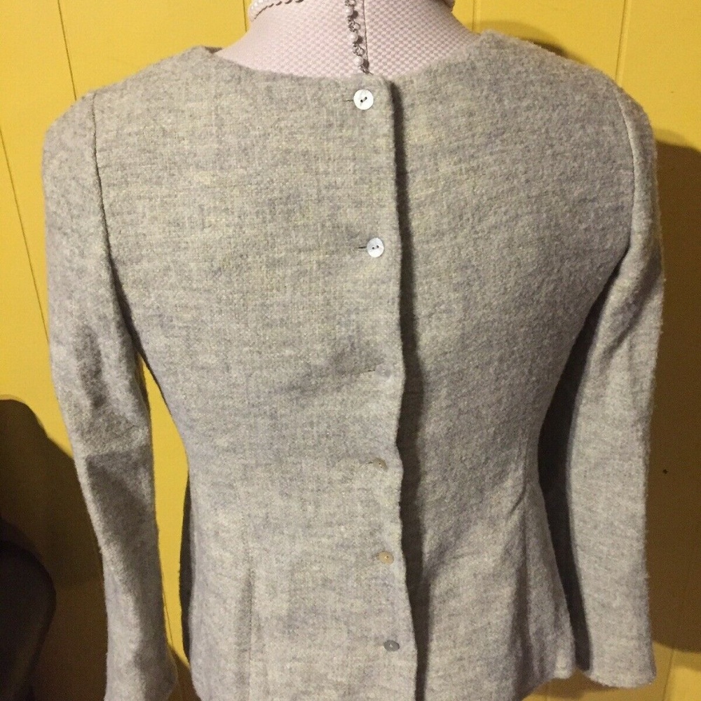 Linda Allard Ellen Tracy Button Back Jacket Sz 4 - Picture 4 of 8